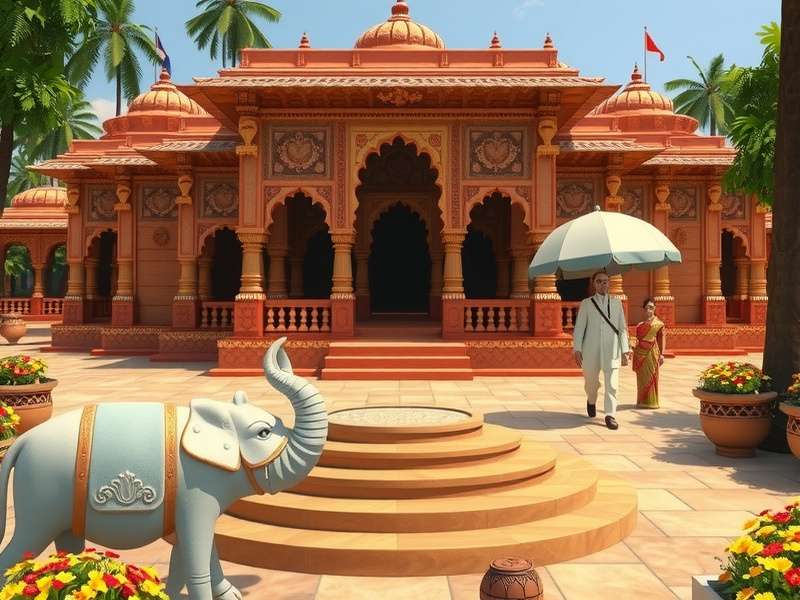 Cumin Explorer S Trail gameplay screenshot showing Indian temple exploration